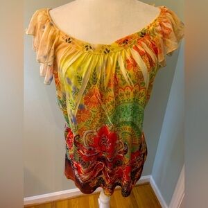 B.L.E.U Bohemian tunic, size L